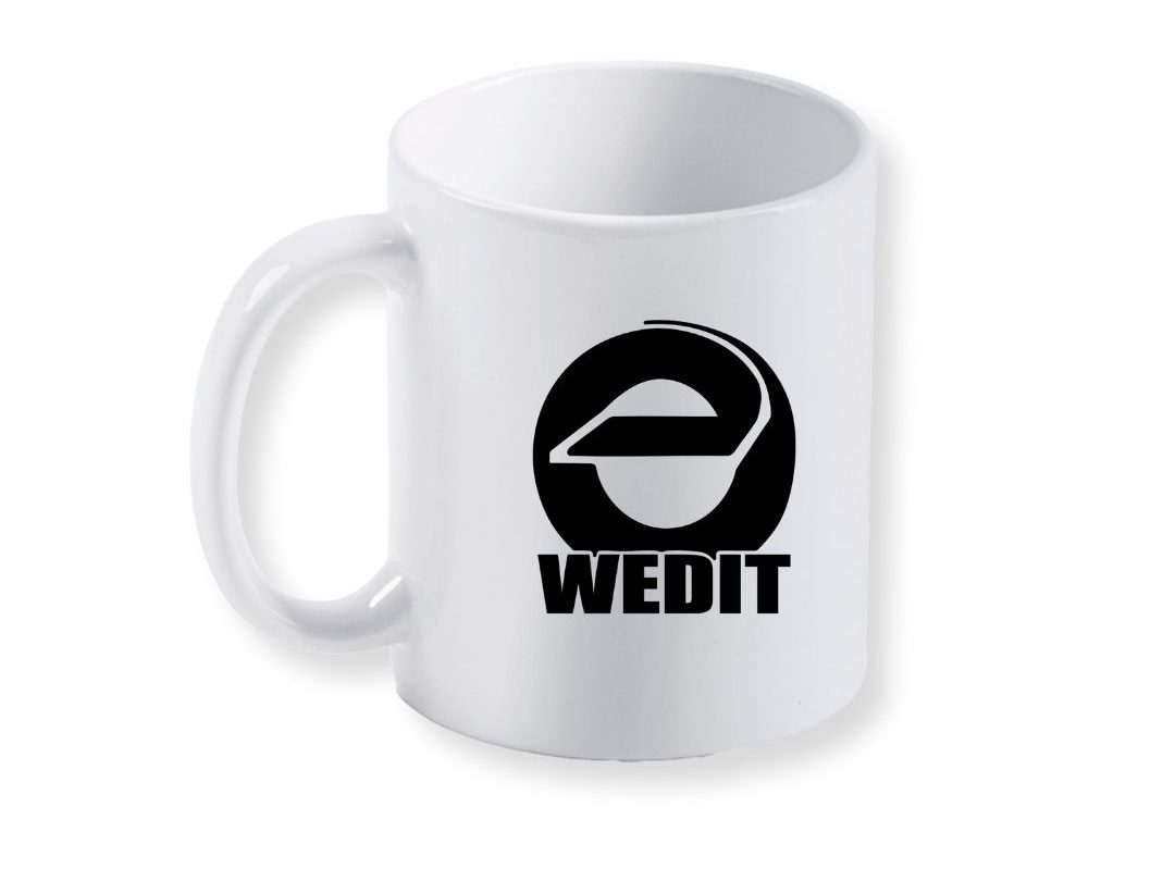 Taza Wedit – Logo negro