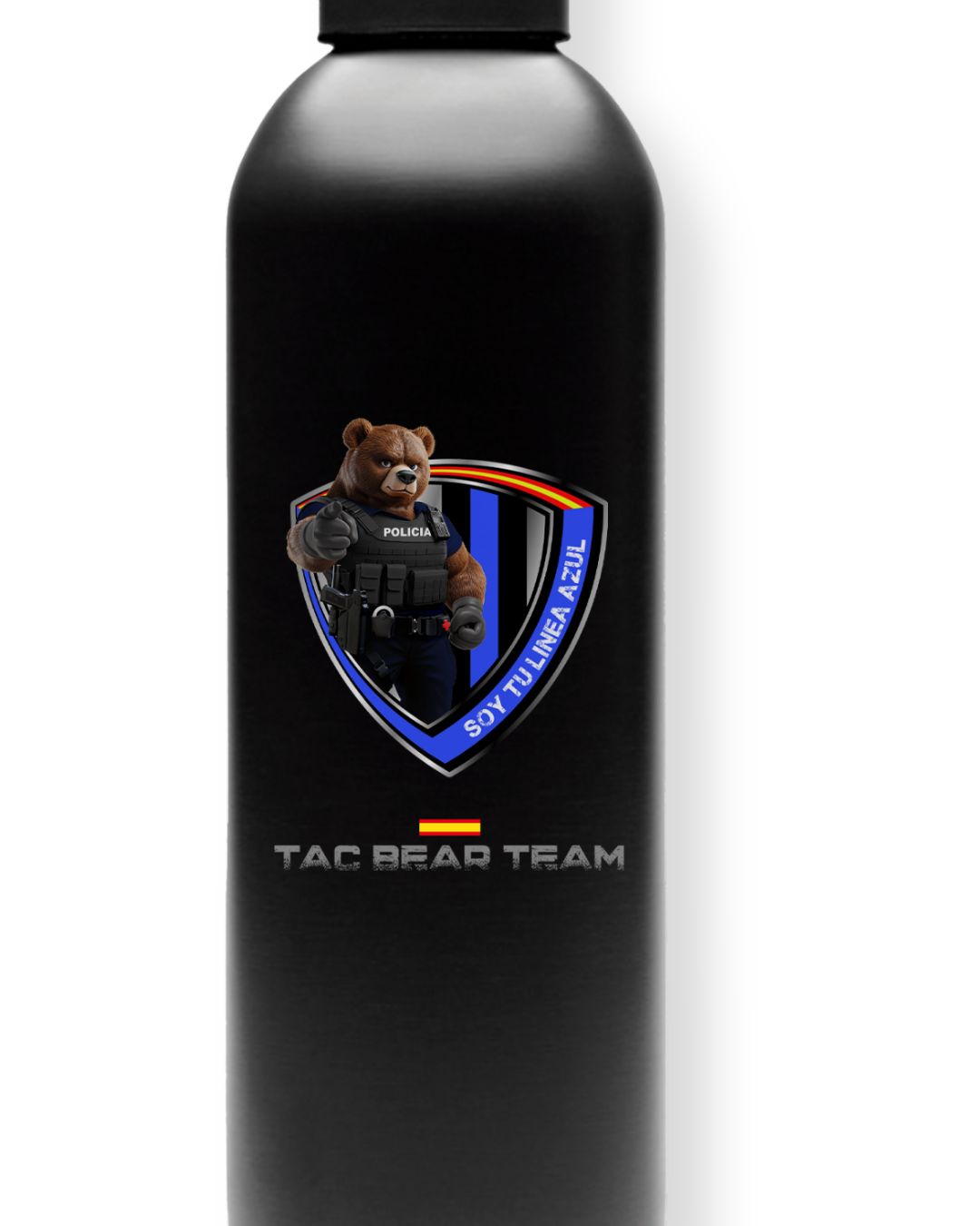 botella-tac-bear-team-policia-linea-azul